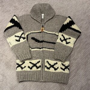 Canucks x Granted Clothing Cowichan-Style Hand-Knit Wool Sweater